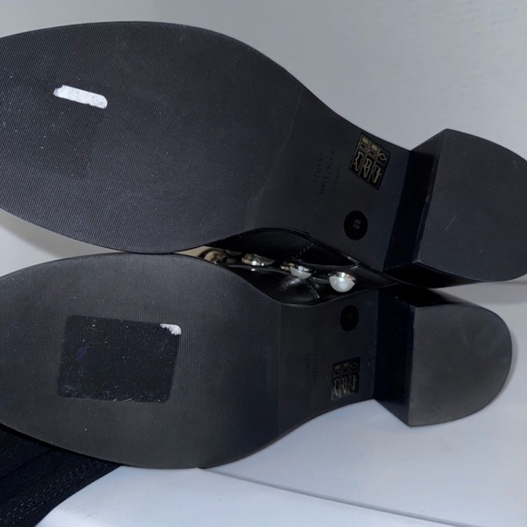 Stuart Weitzman Portia Pearl 50/50 Black OTK Boots 9 - Picture 6 of 9